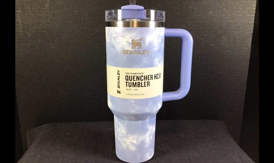 Stanley Dining | Stanley | Ocean Tie Dye 40 Oz Quencher Tumbler | Color: Blue\/White | Size: Os | Kecaruso23's Closet