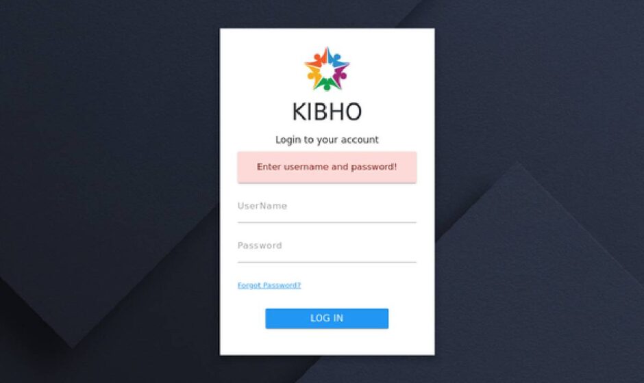 Kibho Login