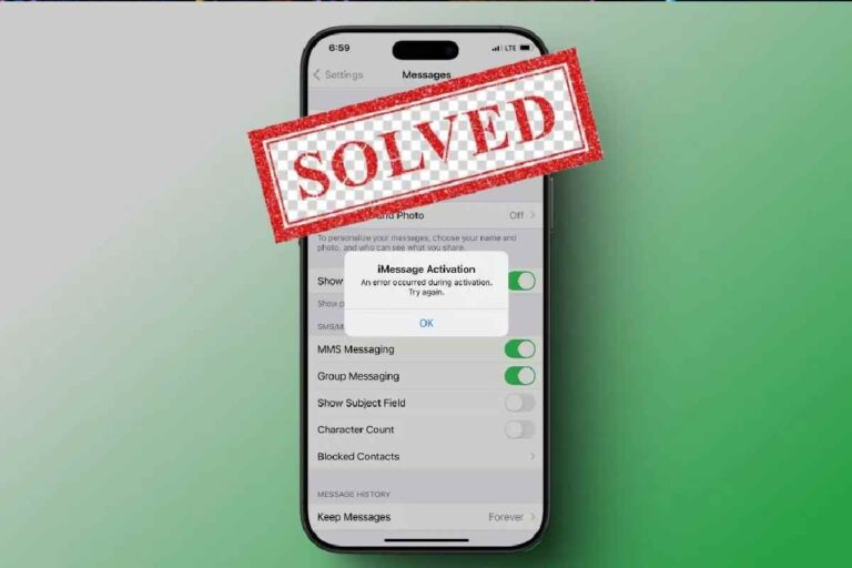iMessage Activation Unsuccessful