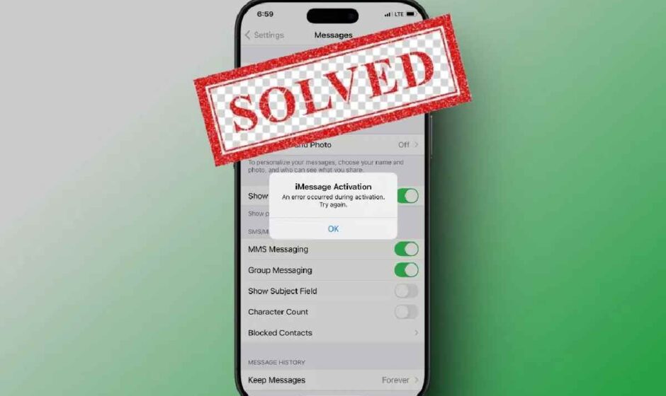 iMessage Activation Unsuccessful