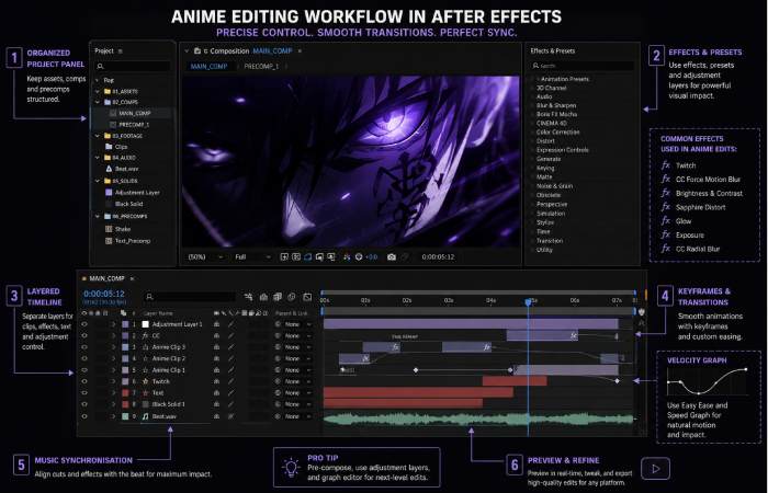 Screenshot-style illustration of an After Effects timeline