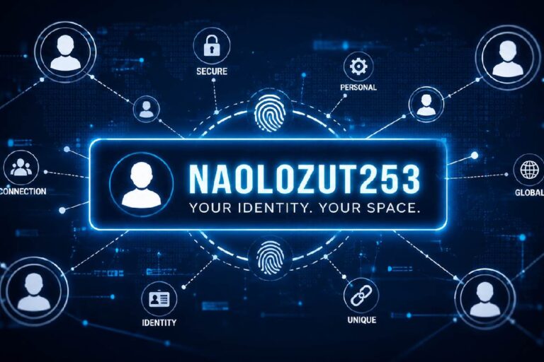 abstract digital identity illustration showing a glowing username in a network of connected profiles