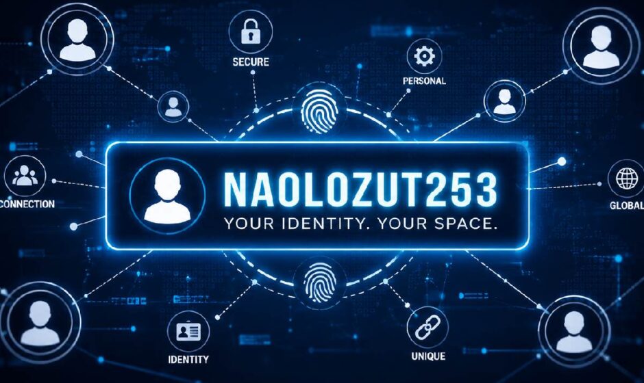 abstract digital identity illustration showing a glowing username in a network of connected profiles