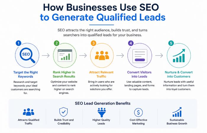 how businesses use seo to generate qualified leads