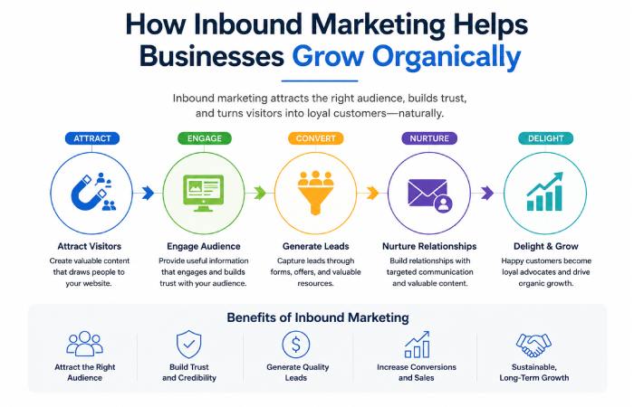 how inbound marketing helps businesses grow organically