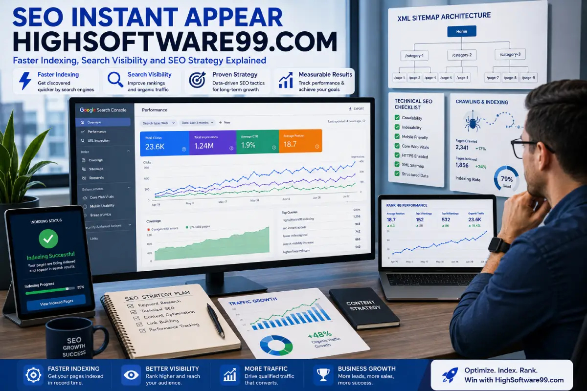SEO Instant Appear HighSoftware99.com: Faster Indexing, Search Visibility