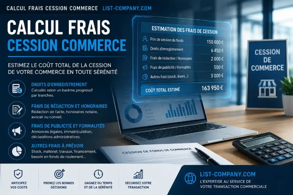 calcul frais cession commerce list-company.com: Complete Guide
