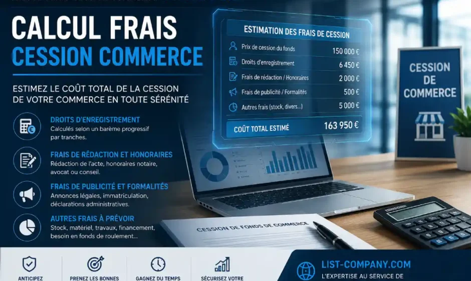 calcul frais cession commerce list-company.com
